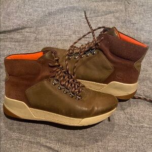 Timberland Brown leather and suede Womens waterproof hiking boots